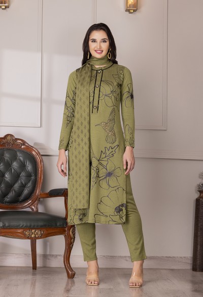 Green Kurta Set